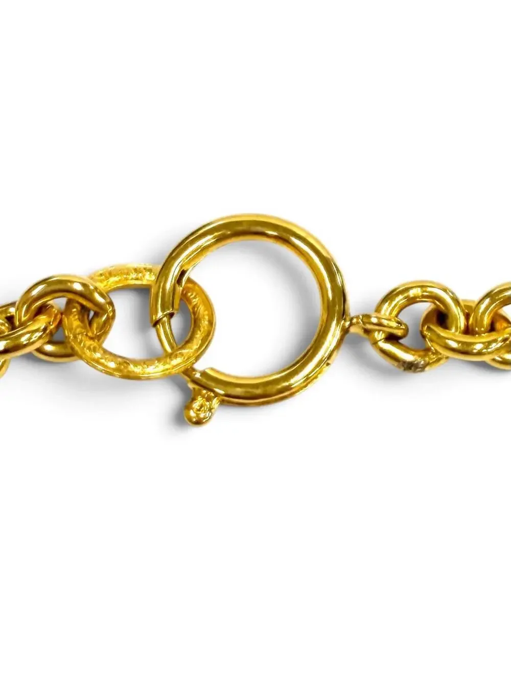 Chanel Cc Logo Chain Pendant Necklace #357877C10B